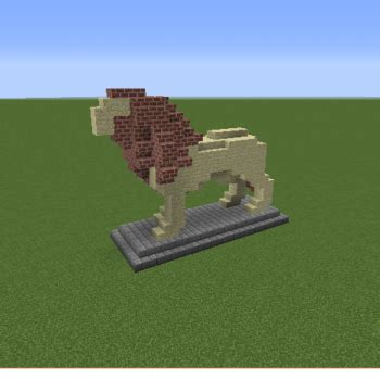 Minecraft Lion Statue | Minecraft statues, Minecraft houses, Minecraft ...