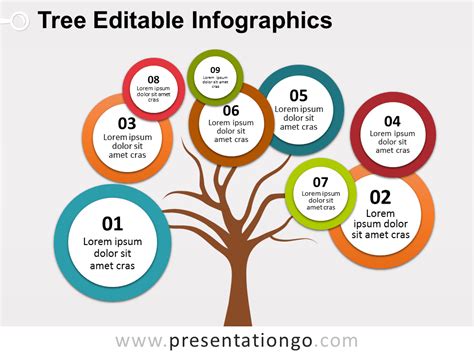 Bubbles Tree PowerPoint Diagram - PresentationGO | Infographic ...