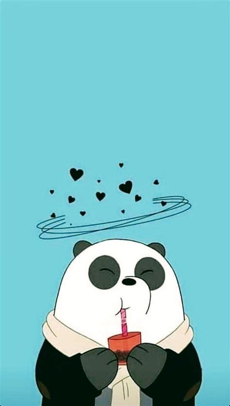 Panda, cartoon, HD phone wallpaper | Peakpx