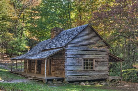 Noah (Bud) Ogle Farm Smoky Mountains Historic Cabins Cabin Art, Log ...