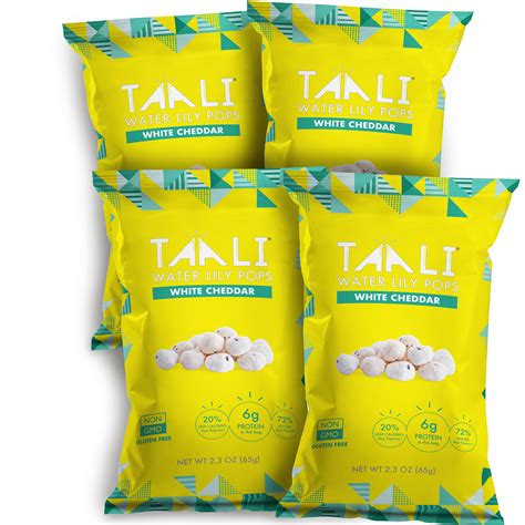 Taali White Cheddar Gluten-Free Popped Water Lily Seeds Snacks 2.3 oz ...