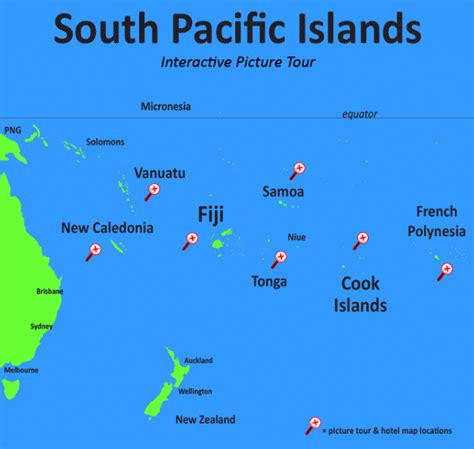 Map Of South Pacific – Map Of The World