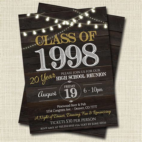 Class Reunion Invitation Templates Class Reunion Invitation Reunion ...