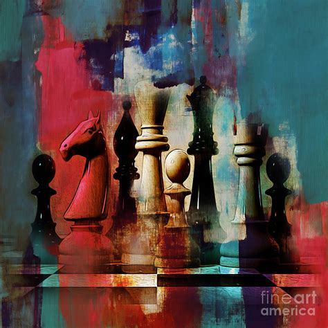 Chess Painting Painting by Gull G | Pixels