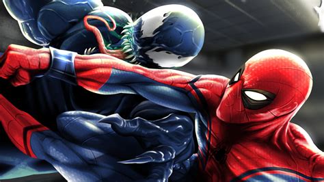 Download Venom Comic Spider Man HD Wallpaper