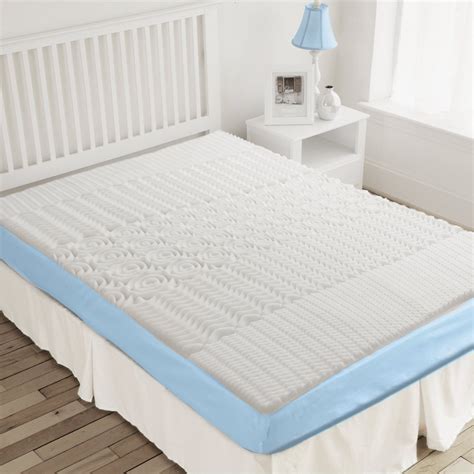 Mainstays 1.25" 5 Zone Hypoallergenic Mattress Topper, 1 Each, Twin-XL ...