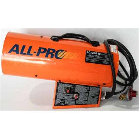 ALL-PRO 40 000BTU PROPANE FORCED AIR HEATER