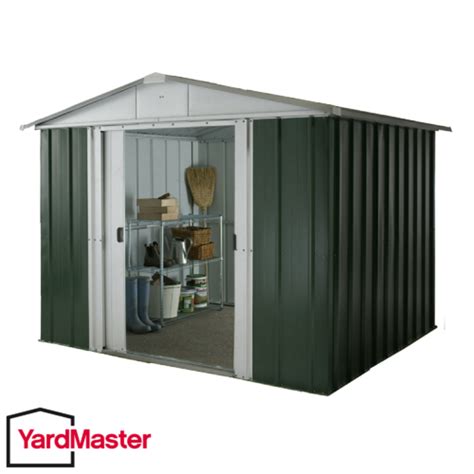 YardMaster 10x8 GEYZ Emerald Deluxe Apex Metal Shed - A1 Sheds