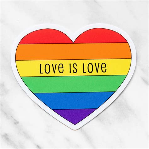 Love is Love LGBTQ Pride Vinyl Stickers in 2021 | Vinyl sticker ...