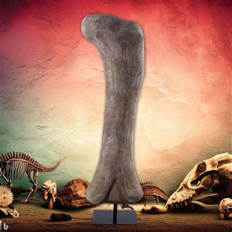 Dinosaur Fossil Apatosaurus Femur Bone On Stand Sculpture - Australia