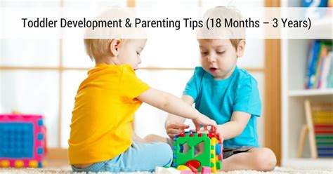 Toddler Development & Parenting Tips (18 Months - 3 Years)