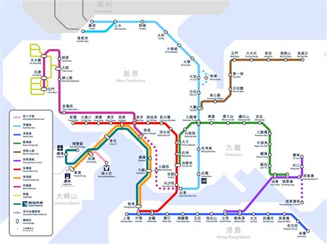 Metropolitana Di Hong Kong Sulla Mappa Mappa Della Metropolitana Di ...