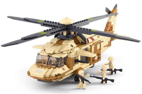 UH-60 Black Hawk Helicopter 439 Pieces 4 Minifigures | Lego plane, Lego ...