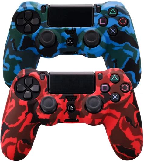 Silicone Controller Cover For PS4 Pro Slim Durable Camouflage Camo ...