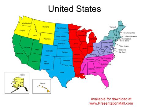 Editable United States PowerPoint Map