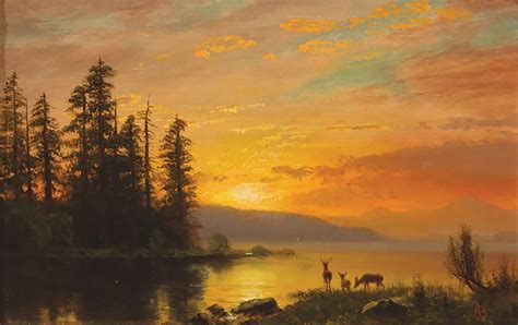 Albert Bierstadt-Sunset - Salt Lake