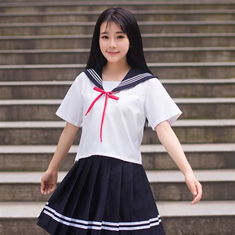 Japanese School Sailor Uniform Fashion Navy Sailor School Uniforms for ...