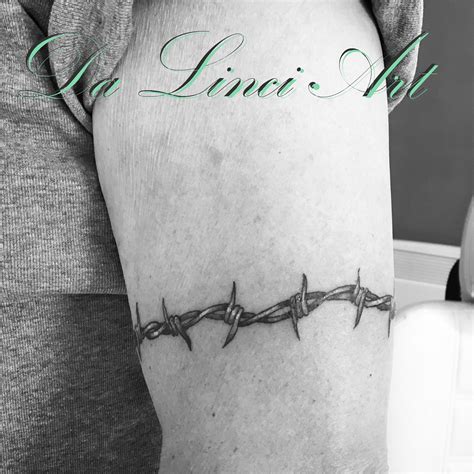 Barb Wire Tattoo Made by Linda Roos - Da Linci Art, Zwijndrecht - The ...