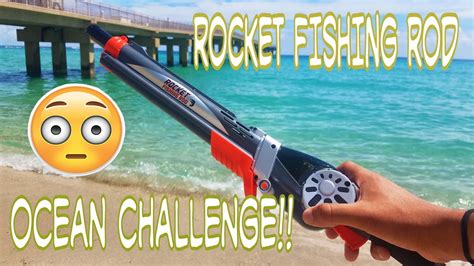 Rocket Fishing Rod Catches Fish In Ocean Challenge!?! - YouTube