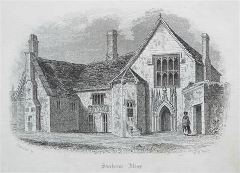 Antique Prints of Sherborne Abbey