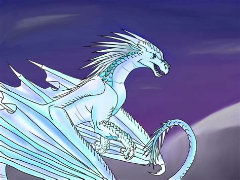 Icewing Frost | Wings of fire dragons, Wings of fire, Fire art