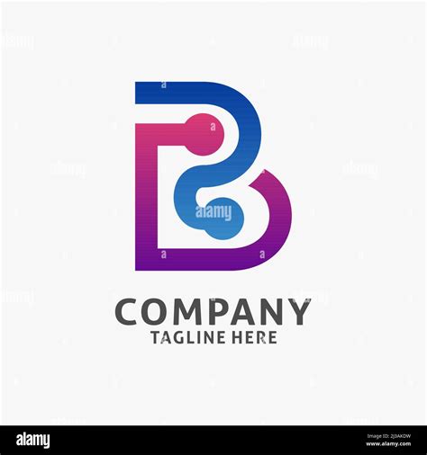 Letter B tech logo design Stock Vector Image & Art - Alamy