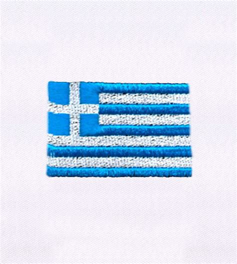 Greek Flag Machine Embroidery Design flag Embroidery Design | Etsy