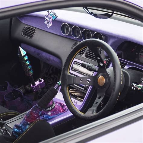 Purple Car | Jdm cars, Custom car interior, Car interior diy