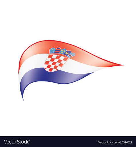 Croatia flag Royalty Free Vector Image - VectorStock