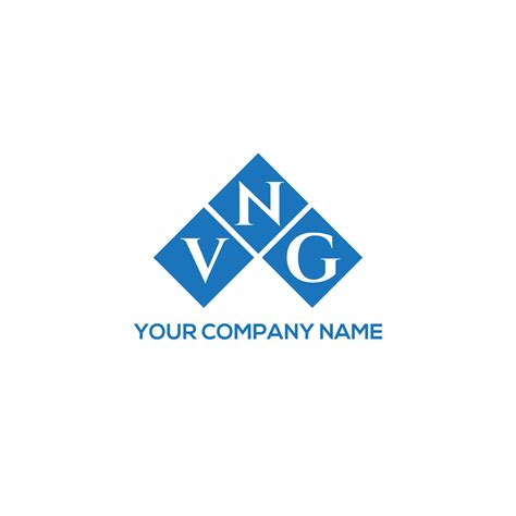 VNG letter logo design on WHITE background. VNG creative initials ...