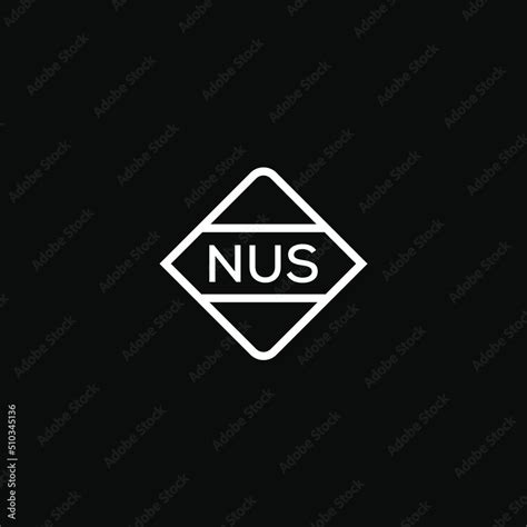 NUS 3 letter design for logo and icon.NUS monogram logo.vector ...