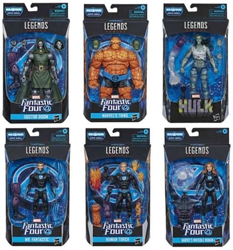 Marvel Fantastic Four Marvel Legends Super Skrull Series Set of 6 ...