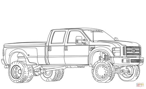 Lifted Ford Truck Coloring Pages Coloring Pages