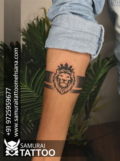 lion tattoo |Lion band tattoo design |band Tattoo for boys |Boys tattoo ...