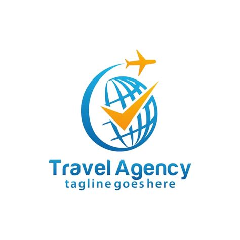 Premium Vector | Travel agency logo design template