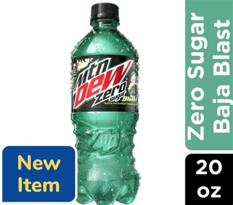 Mountain Dew® Zero Sugar Baja Blast Soda Bottle, 20 fl oz - Fry’s Food ...