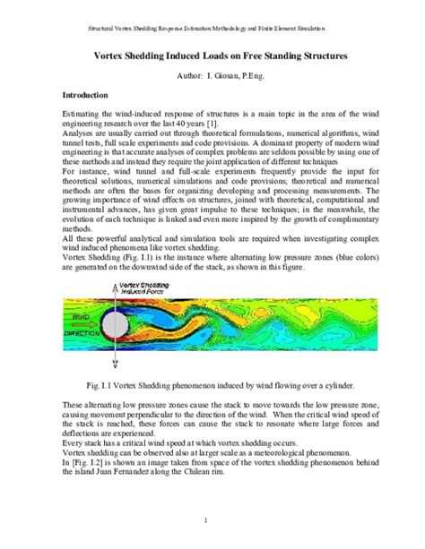 (PDF) Vortex shedding | vikum de silva - Academia.edu