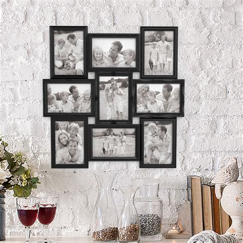 Lavish Home Collage Picture Frame with 9 Openings for 4x6 Photos- Wall ...