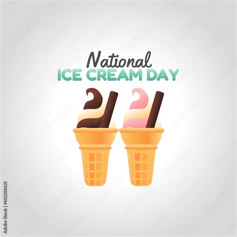 vector graphic of national ice cream day good for national ice cream ...