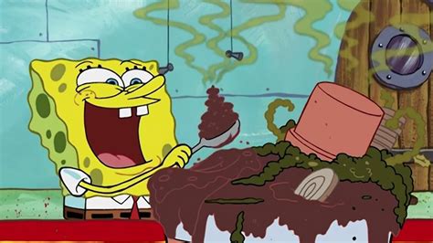 SpongeBob eating his sundae for 1 minute - YouTube