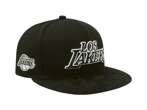 New Era Los Angeles Lakers Black Suede 59FIFTY Fitted Hat