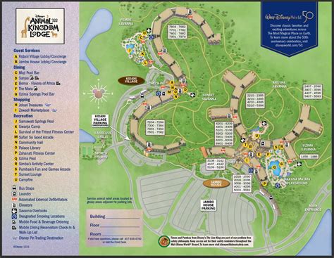 Disney's Animal Kingdom Lodge Map