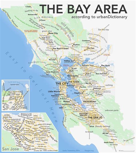 As promised, the Bay Area according to Urban Dictionary [OC] [2650x2982 ...