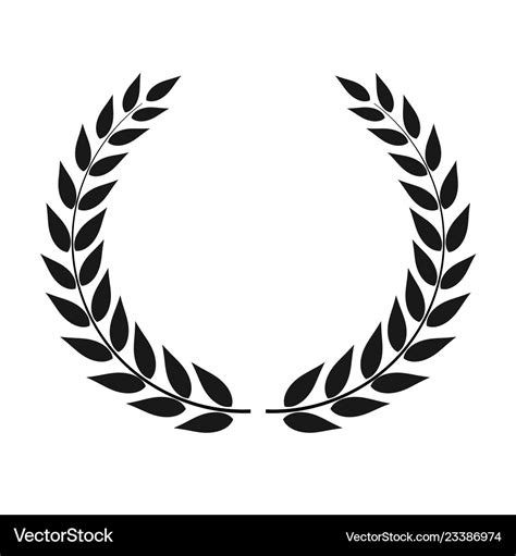 Laurel wreath isolated Royalty Free Vector Image