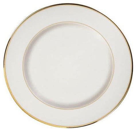 Golden Royal 12 Inch White Round Plates with Gold Trim - Case of 12 ...