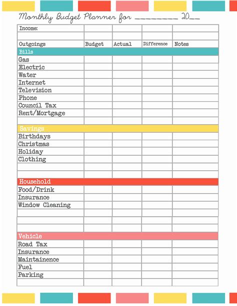 Printable Spreadsheet For Monthly Bills Spreadsheet Downloa printable ...