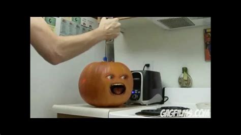 Annoying Orange Pumpkin Carving