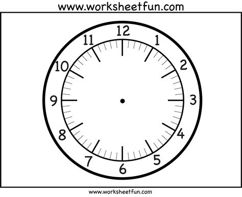 Time – Printable Clock Face – 4 Worksheets | Time printables, Clock ...