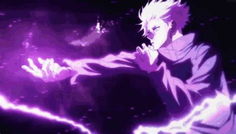 Jujutsu Kaisen Gojo Satoru GIF - Jujutsu Kaisen Gojo Satoru Purple ...