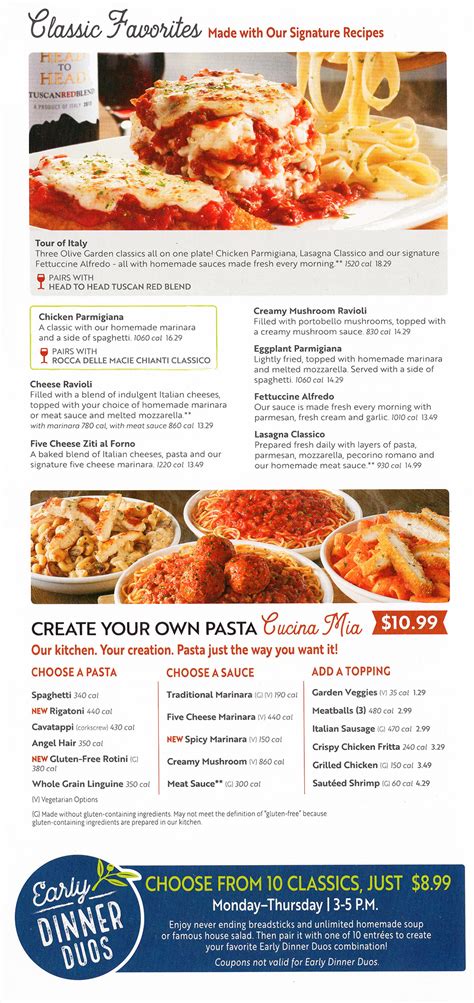 Olive Garden | Menu | Delivery | Order Online | Lincoln NE | City Wide ...